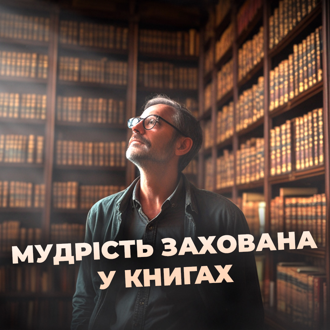 Мудрість захована у книгах